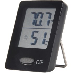 Resim Lillian Nem Ölçer, Oda Termometresi Higrometre, Mini Boyutlu Iç Mekan Göstergeli, Siyah, 1 Paket (Yurt Dışından) 