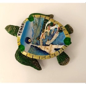 Resim Küllük Kül Tablası Seramik Kaplumbağa Görünümlü Antalya Temalı Ev Ofis Dekor 