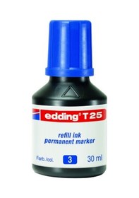 Resim Edding T25 Mavi Permanent Mürekkeb 25ml Mavi 