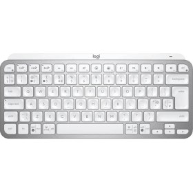 Resim Logitech Mx Keys Mini Aydınlatmalı, Bolt Alıcılı, Şarj Edilebilir, Açık Gri, Kablosuz Klavye Ingilizce 