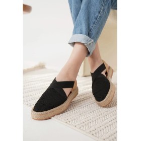 Resim Rosa Kadın Siyah Espadril Ayakkabı 