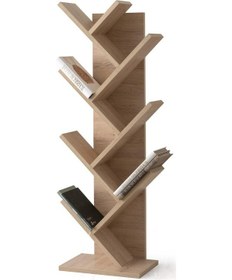 Resim Modern Zikzak 10 Raflı Kitaplık 60x36x156 