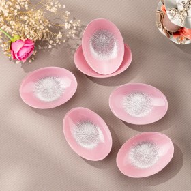 Resim Emsan Pastel 6 Parça Cam Gondol 12 cm Pembe 