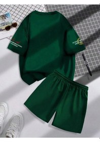 Resim Tarzsokak Manfinity Hypemode Erkek Fitted Tişört Ve Şort Takımı Minimalist Moda Günlük Giyim Beyaz 