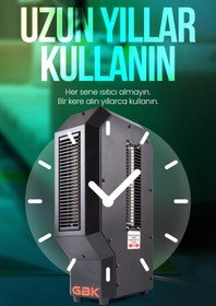 Resim GBK MÜHENDİSLİK VE MAKİNE Gbk Fanlı Isıtıcı 3400w Ev, Atölye, Ofis, Prefabrik Yapı Için Uygun 