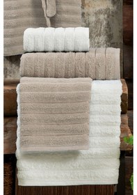 Resim Elart Soft Bornoz Aile Seti 6 Parça 70x135 Cm Bej-krem Bej 