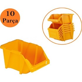 Resim Venoa Dp30 Depo Raf Düzenleyici Parça Saklama Avadanlık Kutusu 10 Parça 370x220x155 Mm 