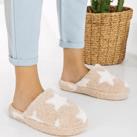 Resim Waykon Yıldız Desen Peluş Ev Terliği 