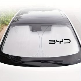 Resim BYD model özel güneşlikler, güçlü güneş koruması ve ısı yalıtımı, Han, DMI, Tang EV, Song Pro, MAX, PIUS, Seagull, Leopard, Destroyer 05, Dolphin Frigate 07, Song L ve ATTO3 modelleri için uygun şemsiye perdeleri 