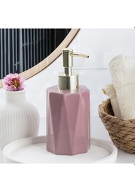 Resim Porsima 3205 Seramik Sıvı Sabunluk Lavabo Sabunluğu 250 Cc Pudra 