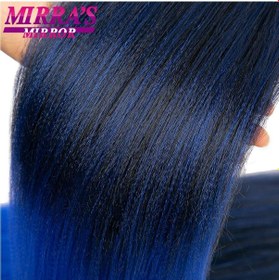 Resim 30 İnç Jumbo Örgüler Saç Uzantıları Örgü Saç Ön Gerilmiş Ombre Sentetik Örgü Yakı Doku 1/2/4/6/8 Adet Mirra'nın Aynası 