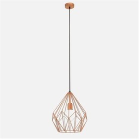 Resim Genel Markalar Vintage Çelik E27 Duy Üçgen Tekli Vintage Sarkıt Bakır 