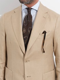 Resim Borriello X Enis Inci - Beige Single Breasted Blazer - 54 