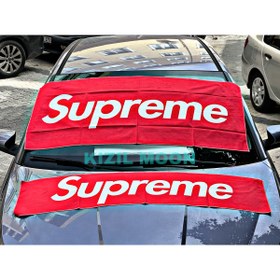 Resim Kızıl Gök Oto Serisine Uyumlu Kırmızı Supreme Torpido Ve Supreme Sırt Havlu (Torpido.130x30 Sırt.135x65) 