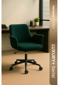 Resim August Çalışma Koltuğu Ofis Koltuğu Büro Koltuğu Yeşil 