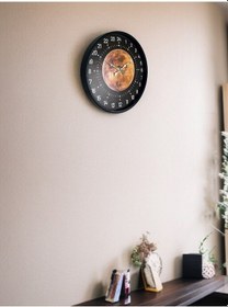 Resim 36 Cm 24 Saat Göstergeli Özel Tasarım Duvar Saati Açık 