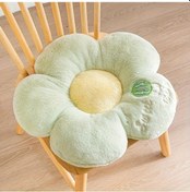 Resim Elmpaly Yumuşak Meyve Çiçek Kolçaklı 50x50cm Yeşil Oturma Yastığı 