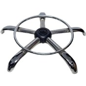 Resim Kendinden Çemberli Tabure Ayağı Kromaj Kaplı Yıldız Ayak 