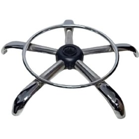 Resim Kendinden Çemberli Tabure Ayağı Kromaj Kaplı Yıldız Ayak 