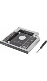 Resim Keepro 9.5mm Sata HDD Caddy SSD 9.5 Kızak Harddisk Kutusu Cdrom Yerine 