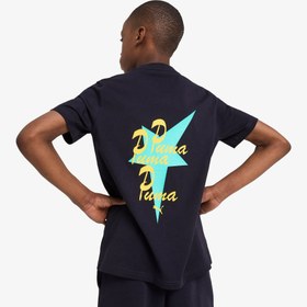 Resim Puma Road To Unity Graphic Çocuk Lacivert T-Shirt 