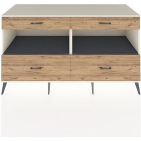 Resim Kronos Konsol 2 Raflı 4 Çekmeceli 176x59x99 Aytaşı-antrasit/çam Aytaşı-antrasit/çam 