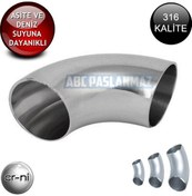 Resim Paslanmaz Krom Patent Dirsek 90° 316 Kalite (Ölçü Seçiniz) 
