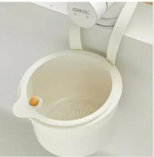 Resim Willowhaven Otomatik Temizlemeli Beyaz Lavabo Filtre Sepeti - Çıkarılabilir Tabanlı Mutfak Atık Süzgeci 