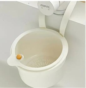 Resim Willowhaven Otomatik Temizlemeli Beyaz Lavabo Filtre Sepeti - Çıkarılabilir Tabanlı Mutfak Atık Süzgeci 