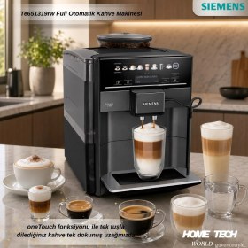 Resim Siemens TE651319RW Full Otomatik Kahve Makinesi Safir Siyah Metalik 