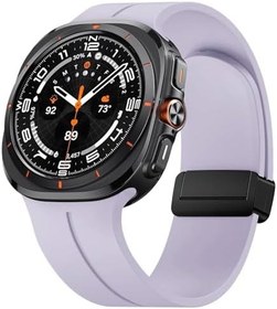Resim Microsonic Samsung Galaxy Watch 8 Classic 46mm için Kordon Ribbon Line Lila [Galaxy Watch 8 Classic 46mm ile Uyumlu Kordon - Lila] 