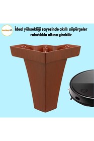 Resim Badem10 Venüs Lüks Mobilya Kanepe Tv Ünitesi Koltuk Ayağı 14 Cm Kahverengi Ahşap Desenli Baza Ayakları 