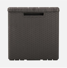 Resim Bahçe Balkon Plastik Sandık 340 Litre Kahverengi 