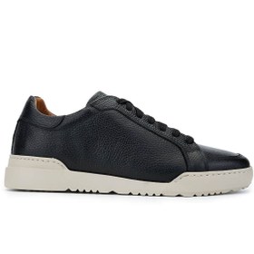 Resim Kemal Tanca Tamer Tanca Erkek Hakiki Deri Siyah Floter Sneakers & Spor Ayakkabı 