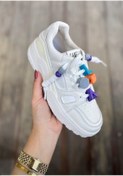 Resim GAMELU İnvol Kadın Beyaz Bağcıklı Memory Hafızalı Kalın Taban Günlük Yürüyüş Outdoor Sneaker Spor Ayakkabı 