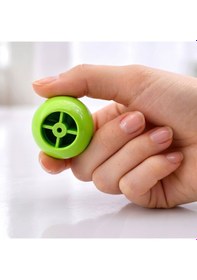 Resim Sert Plastik Düğme Yuvarlak Top Yeşil Dolap Mobilya Mutfak Dolabı Çekmece Kulbu Kulpu Kulplar 