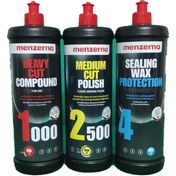 Resim Menzerna 1000 3000 Sealingwax Kalın Pasta Hare Boya Kor. Set 1 Lt 