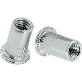 Resim M8 Geniş Kafa Yuvarlak Somun Perçin 100 Adet 