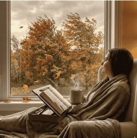 Resim Vigo Wood Minderli Kitap Okuma Standı Ayarlanabilir Çizim Standı Laptop Sehpası Çalışma Sehpası 