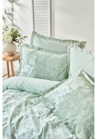 Resim Yataş Bedding Andressa Çift Kişilik Ranforce Nevresim Seti - Adaçayı 