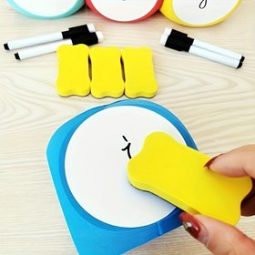 Resim Yeniden kullanılabilir Eva-Made Yeniden Yazılabilir Altı Taraflı Yazma Zarları - Temizlemesi Kolay, Sınıf ve Ev Okulunda Öğrenme İçin Mükemmel, Kendi Metin Ekleme Seçeneği, Öğretmenler ve Öğrenciler İçin Mükemmel, Cadılar Bayramı, Noel Etkinliği ve Parti Malzemeleri İçin İdeal 