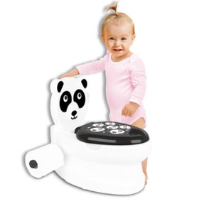 Resim FeyzaDesign Sesli ve Işıklı Panda Klozet Eğitici Lazımlık Çocuklar İçin Eğlence 
