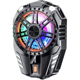 Resim Hadron HDX4602 Işıklı Isı Göstergeli Klipsli 3 Kademeli Radyatörlü Telefon Soğutucu Fan 