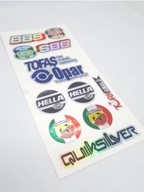 Resim CybillStore Karışık Hologram Sticker Seti 9 Adet Çoklu Hologram Sticker 