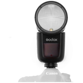 Resim Godox V1C Canon Uyumlu Yuvarlak Kafa Flaş 