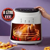 Resim robo Kings 8 Litre Air Fryer Sıcak Hava Fritözü 