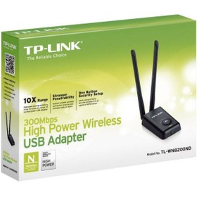 Resim Tp-Link Tl-wn8200nd 300 Mbps Çift Antenli Masa Üstü Kablosuz Adaptör Ethernet Kartı 