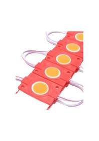 Resim 200 Adet 12 Volt 2.4 Watt Kare Kırmızı Cob Led Modül Ip65 1 Paket 