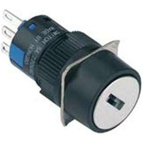 Resim 16mm Anahtarlı Butonlar Key Switch 0-1 