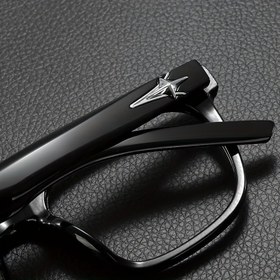 Resim 1 adet Kare Gözlük, Düz Ayna, Moda Kare Gözlük, Basit Tasarım, Dekoratif Gözlük, Günlük Kullanım İçin Uygun, İş Kullanımı, Siyah Gözlük, YK2 Stili Dikdörtgen Gözlük 